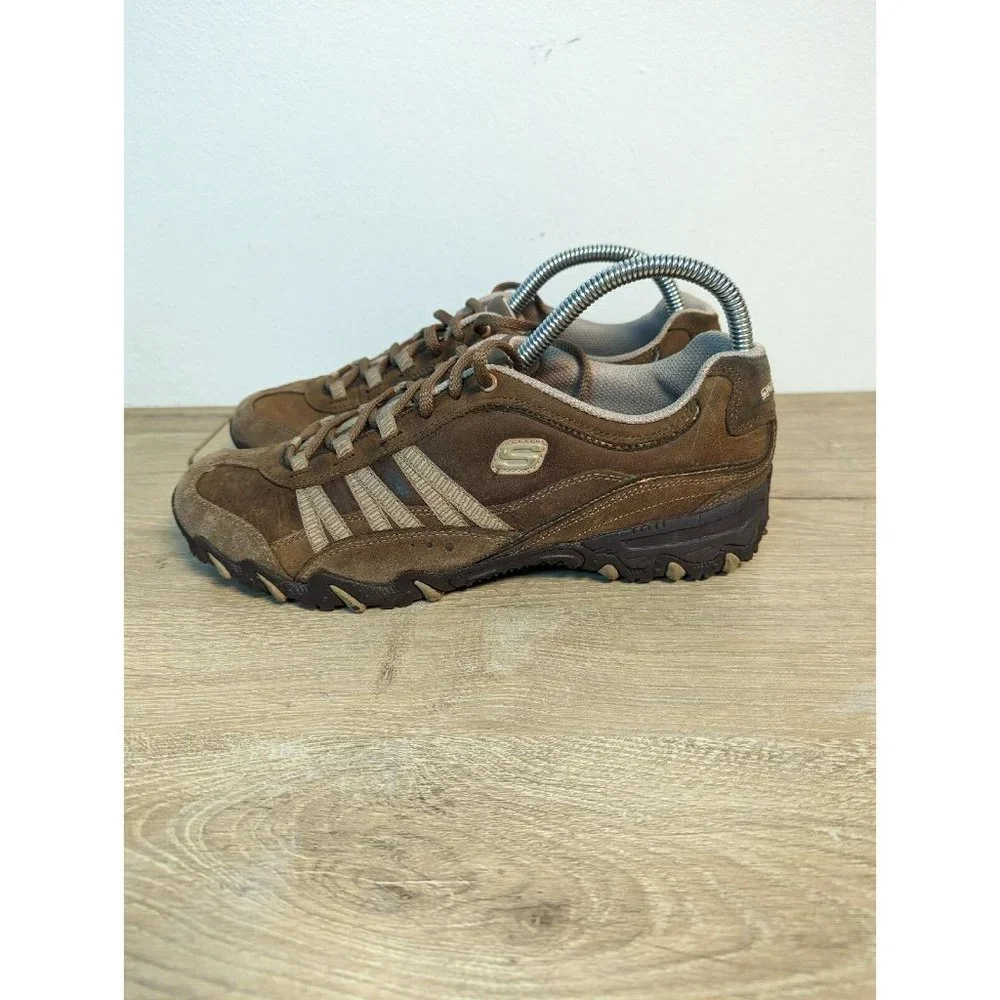 Skechers Womens Compulsions Blender 46884 Brown Casual Shoes Sneakers Size 10 - Picture 3 of 9